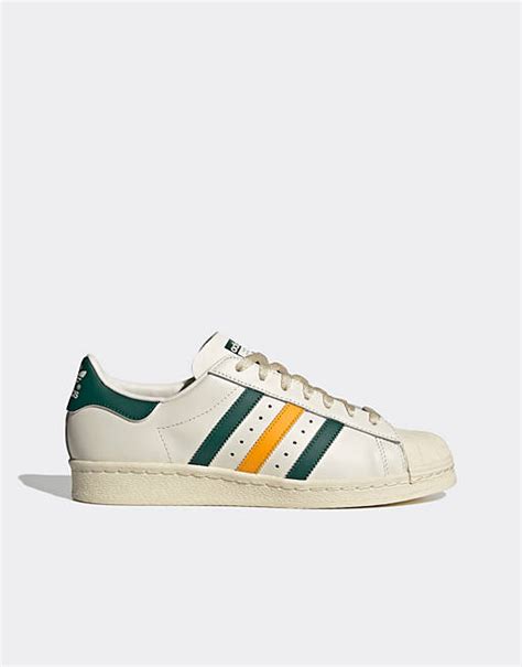 adidas schoen groen en gele strepe|adidas Originals Superstar .